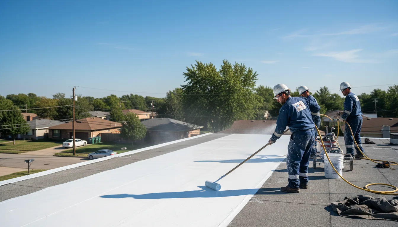 Commercial roof coating in Vergennes, VT near me